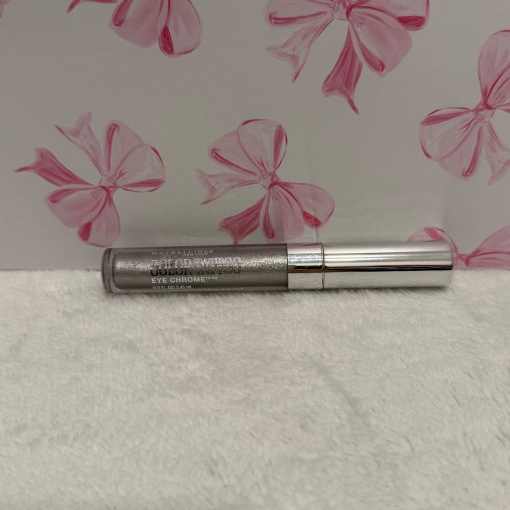 Maybelline Expert Wear Eye Chrome Liquid Eyeshadow Silver Sparkle